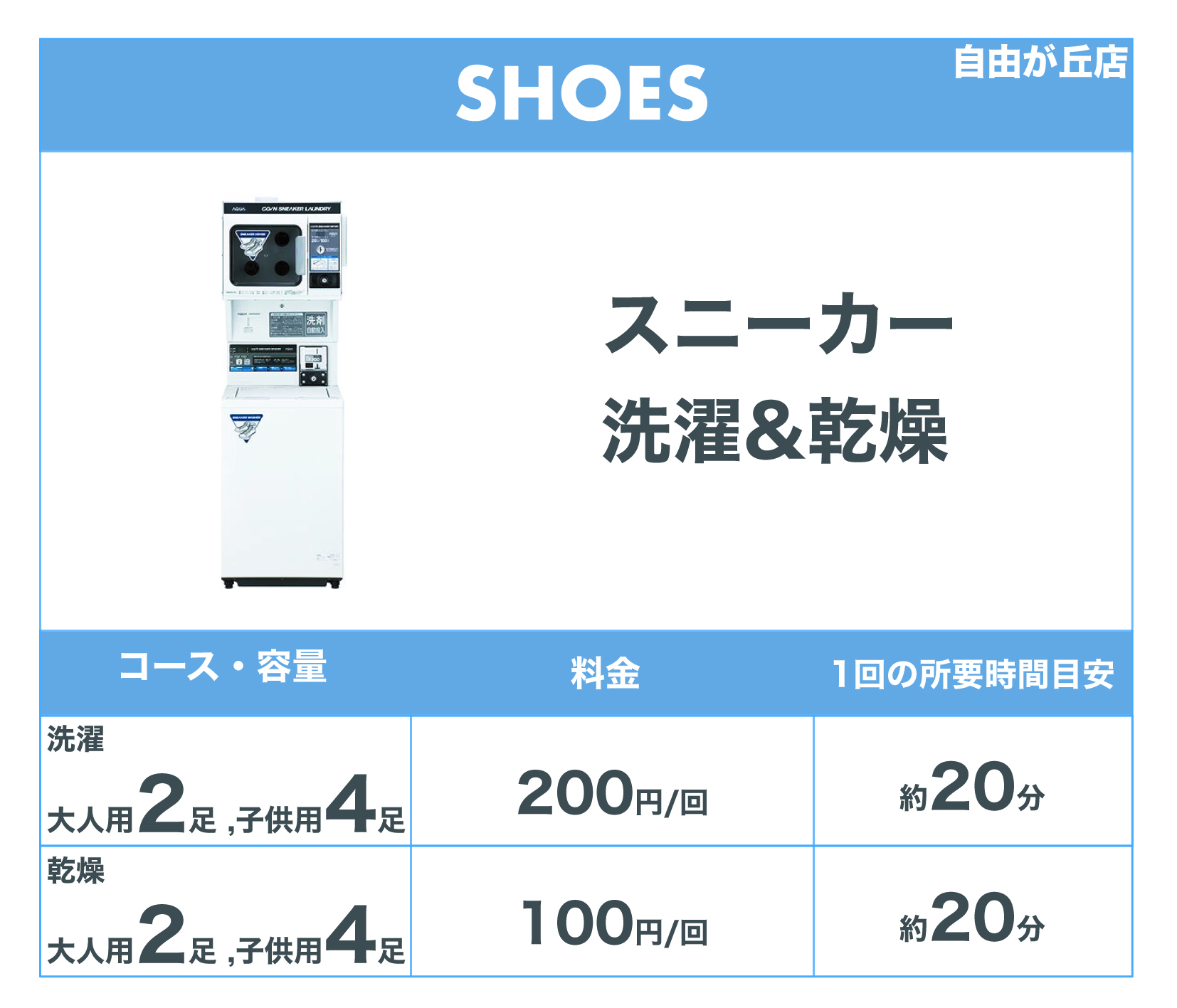 スニーカー洗濯&乾燥