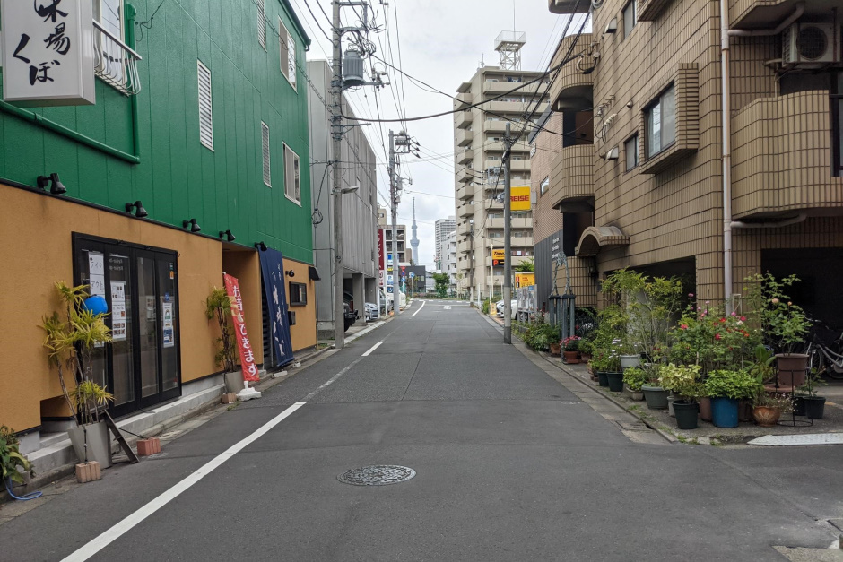 木場店 店舗前道路